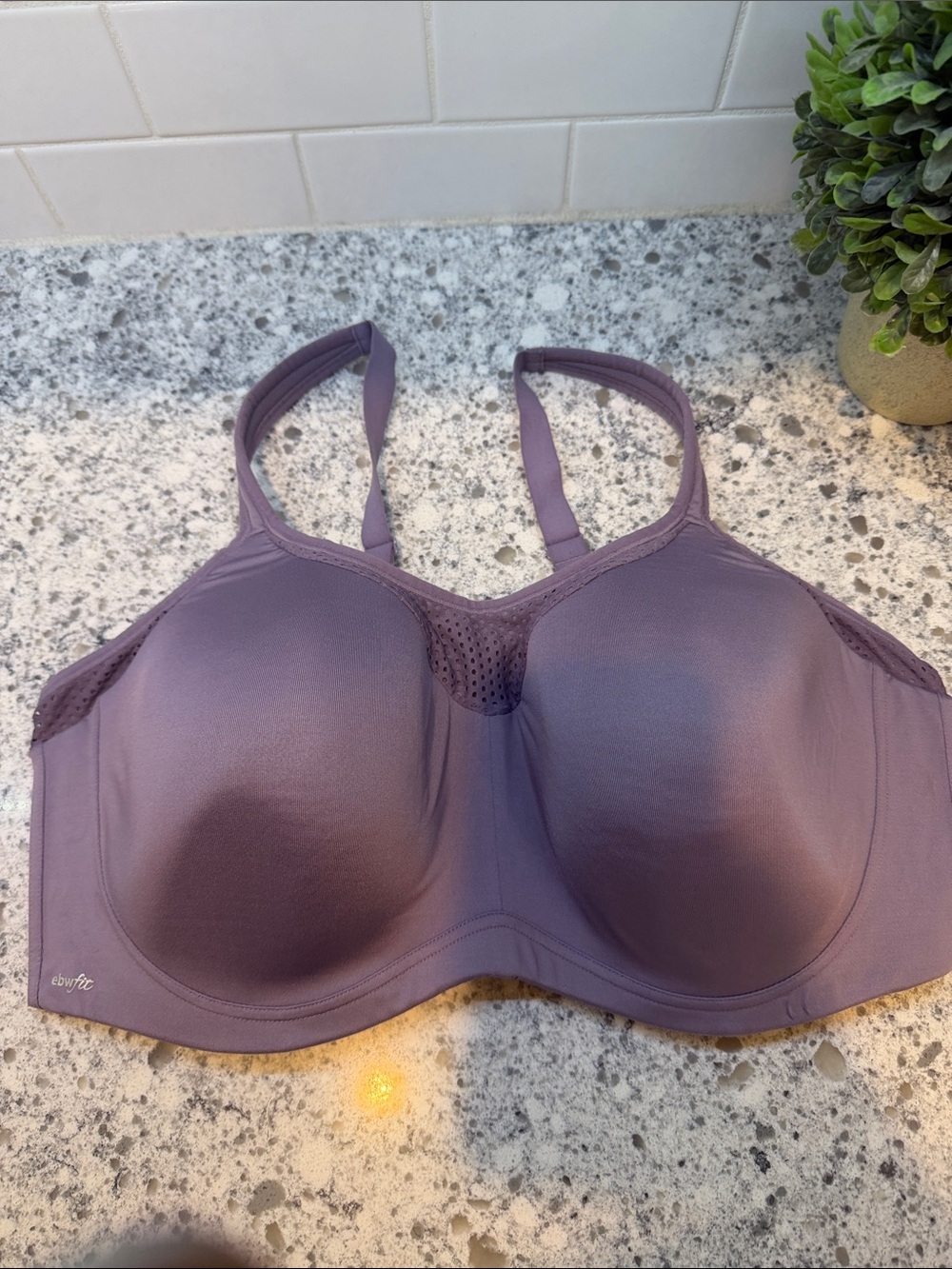 Essential Bodywear EBW  Fit purple  sports bra size 42E New with no tags
